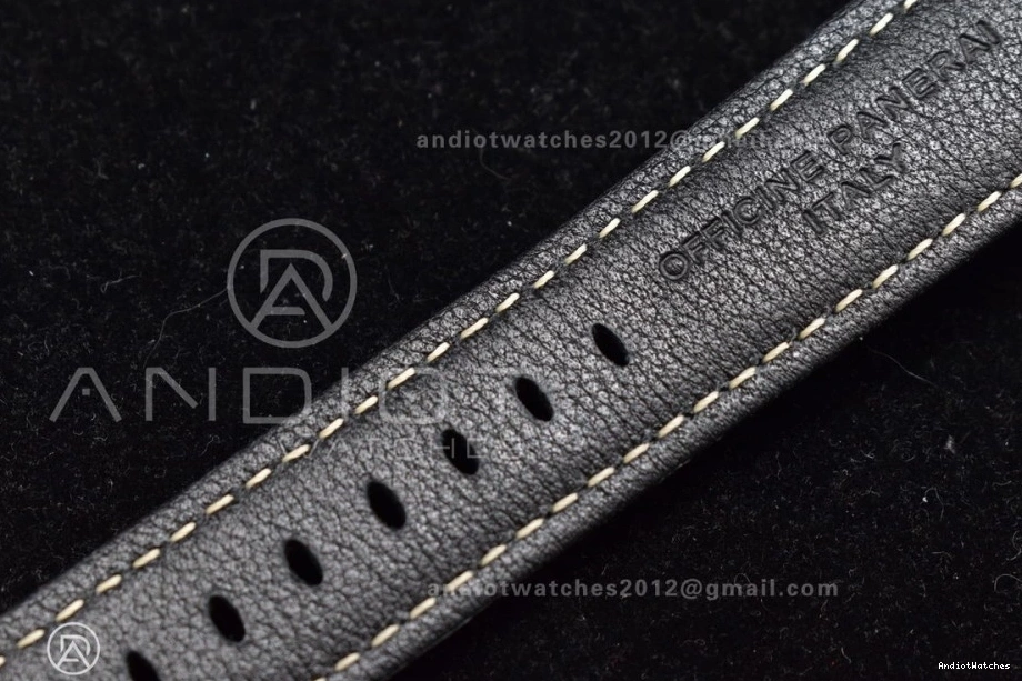 P.9010 PAM1312 Black TimelessDesign Clone Edition Dial SBF Leather Best Strap on 1:1 Black 440 0517